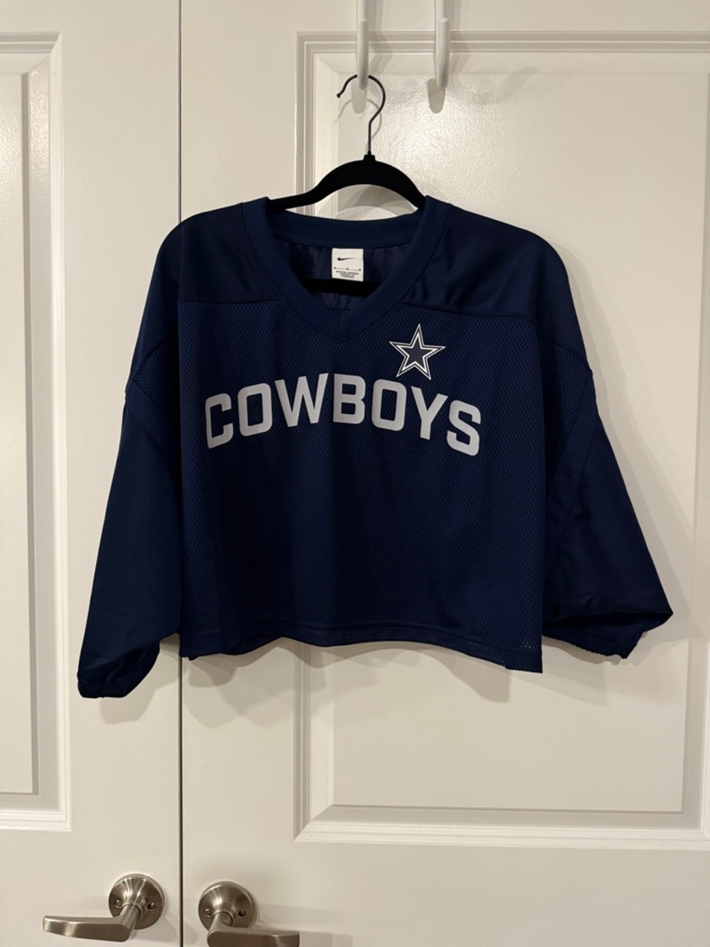 Never worn Nike Navy Cowboys Mesh Crop Jersey